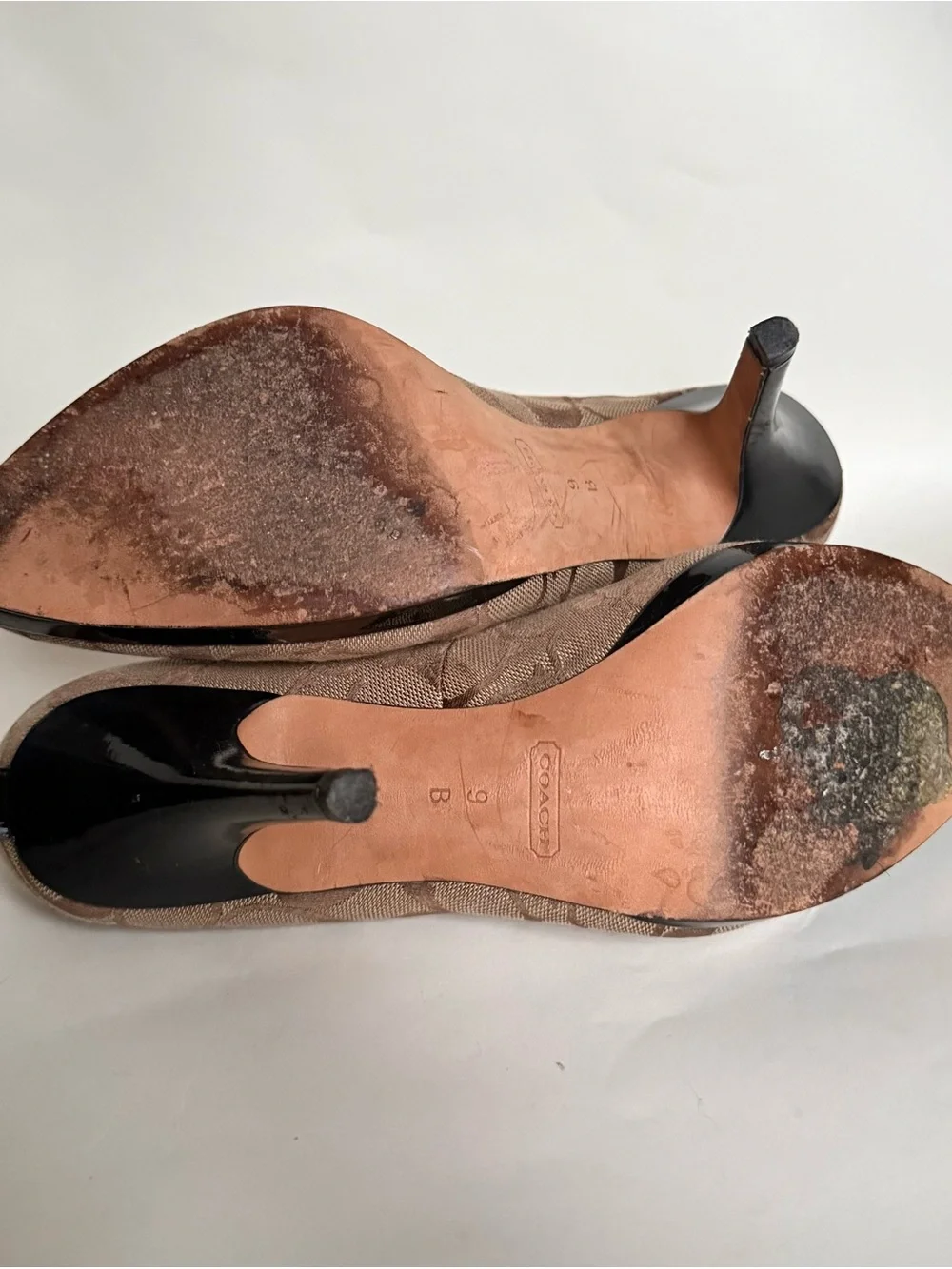 Coach Brown and Beige Pumps